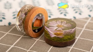 🌺 Make an Amazing Beer Openers with Dried Flowers - Resin Art