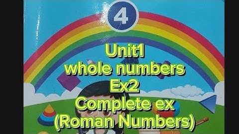 @nrnaslam6419.New Book Class5.Maths(NBF)unit1.Whole Numbers.Ex2(Complete Exercise)Roman Numbers.