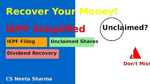 How to Claim Shares and dividends from IEPF| Step-by-Step Guide#csneetasharma #CompanySecretary#IEPF