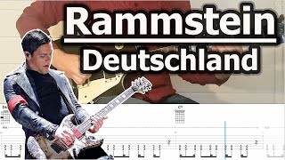 Rammstein - Deutschland | Guitar Tabs Tutorial