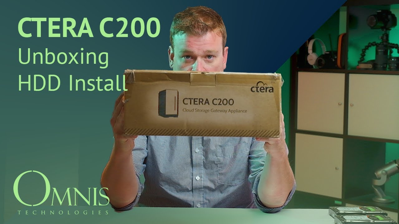 CTERA C200 NAS Device: Unboxing and Hard Drive Install - YouTube