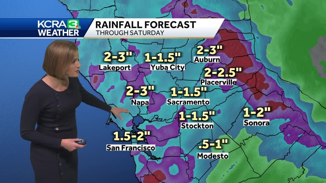 How much rain and snow will fall in Northern California on Saturday ...