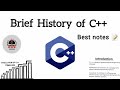 History of c++ programming language