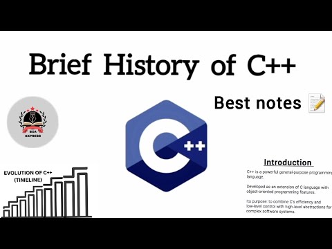 History of c++ programming language - YouTube
