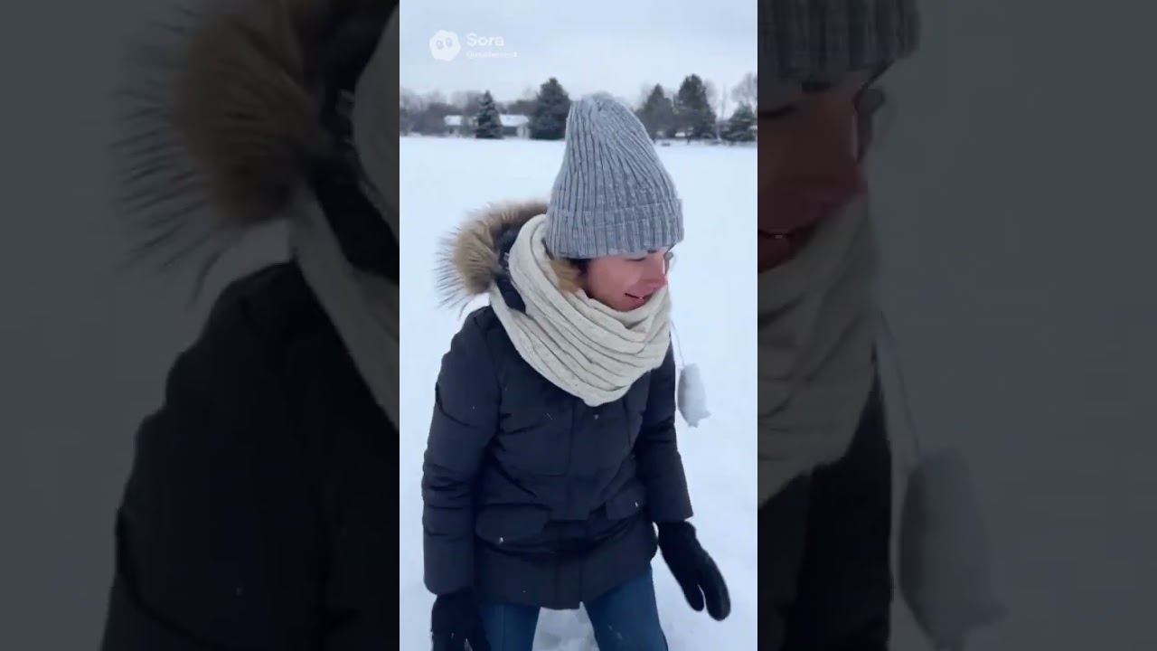 Black Cat is lost in snow