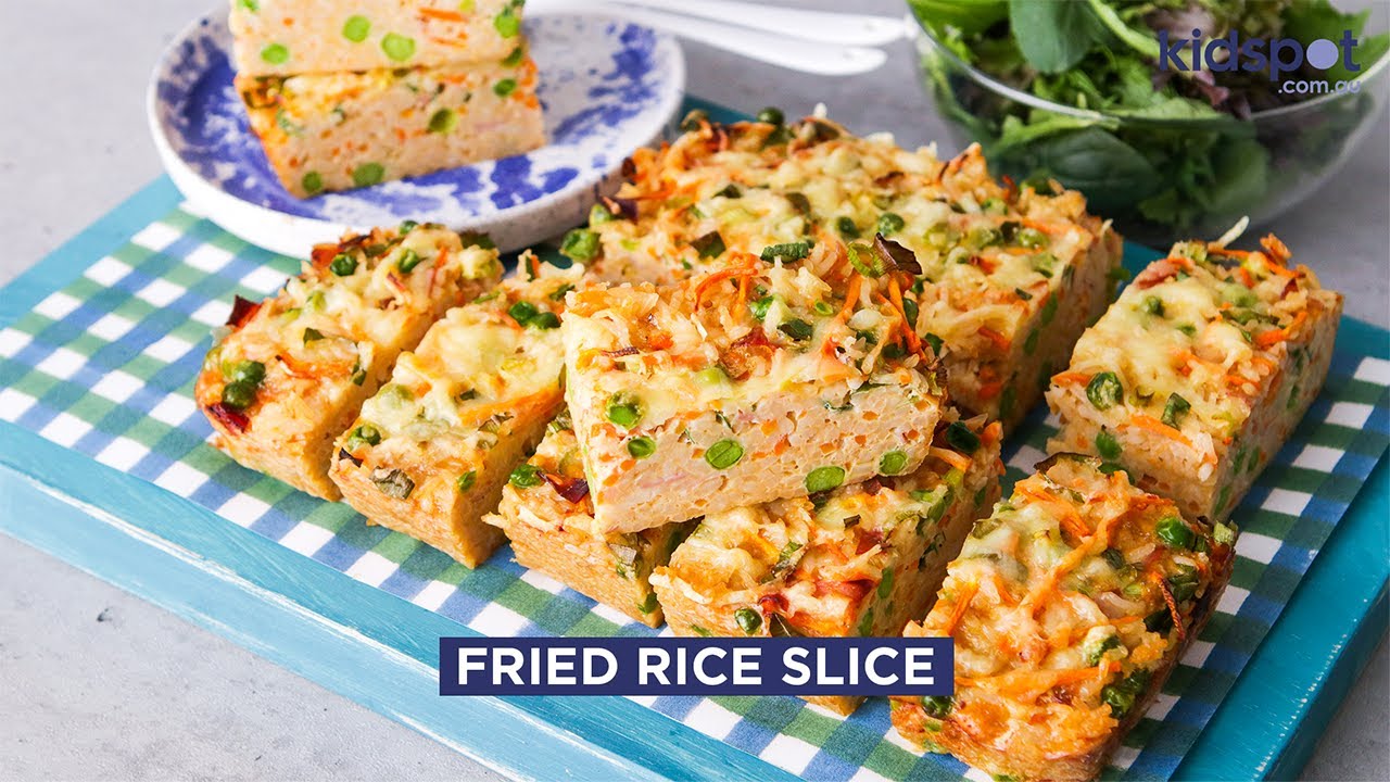 Fried rice slice | Slices, Cookies, Brownies and Bar Recipes | Kidspot ...