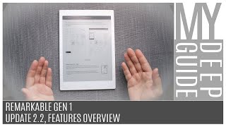 "Remarkable Paper Tablet" - Update 2.2, Features Overview