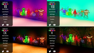Garten Of Banban 7 8 9 10 - Main Menu Room Exploration Comparison (Concept)