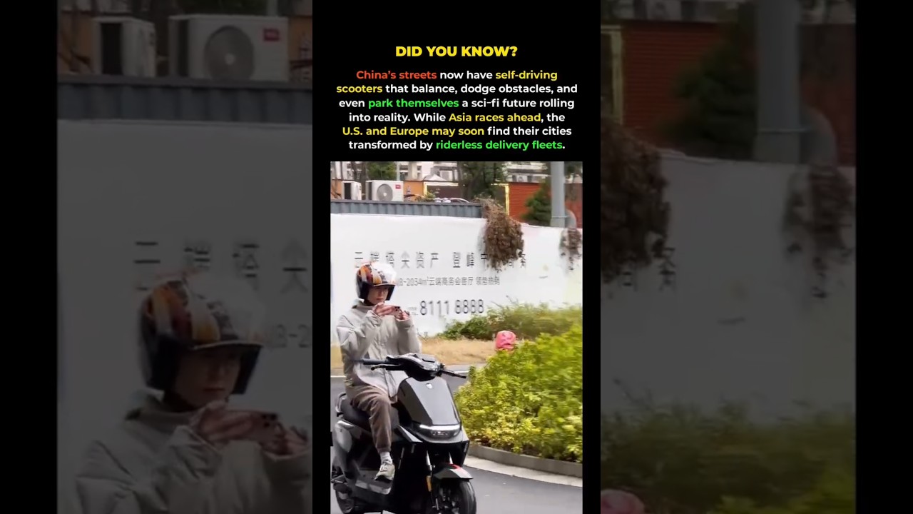 China’s Self-Driving Scooters Are Straight Out of the Future 😳🛵 #shorts