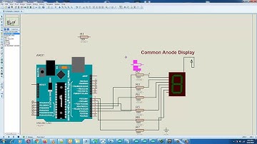 common anode 7 segment display arduino code | arduino projects in proteus with Programming