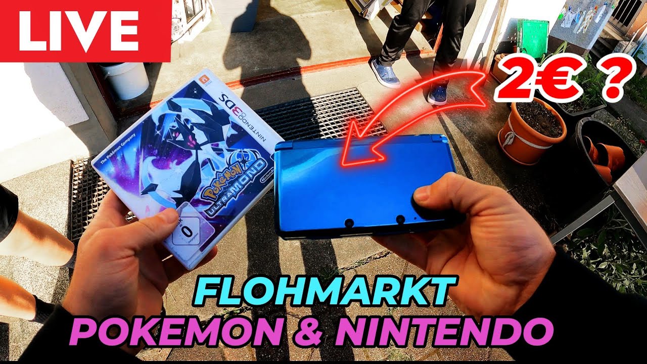 LIVE Dorftrödel gönnt! Toller Flohmarkt mit Pokemon & Nintendo...Videospiel Retrogames Reselling