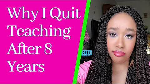 Why I quit teaching after 8 years - DayDayNews