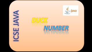 Duck no. in JAVA in Hindi | Duck number