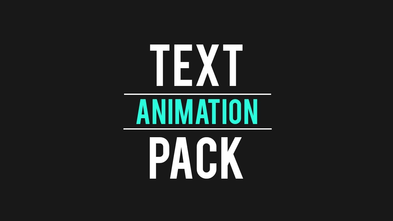 FREE Text Animation Pack After Effects (Motion Graphics) YouTube