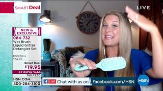 Wet Brush Liquid Glitter Detangler Set Coconut Oil