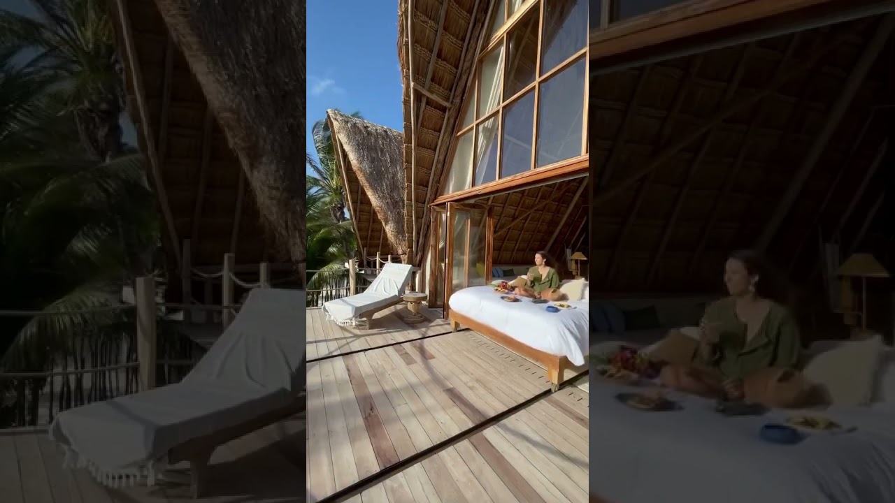 movable bed in Maldives beach