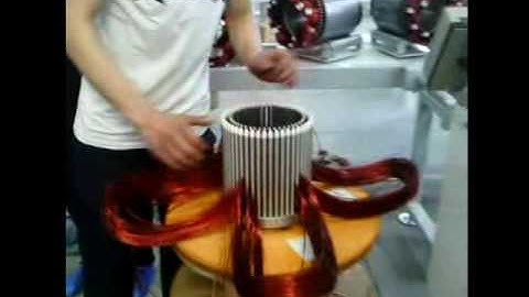 Stator winder automatic coil inserting and pre forming machine
