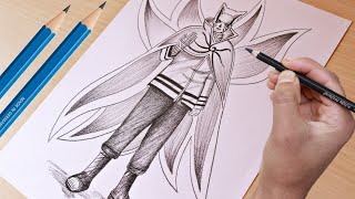 How To Draw Naruto Baryon Mode Full Body Anime How To Draw
