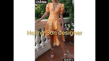 Dạy cắt may cớ bản:hướng dẫn cách cắt đầm cổ tim vạt chồng xòe đuôi công theo mẫu|Hoàng Sơn designer