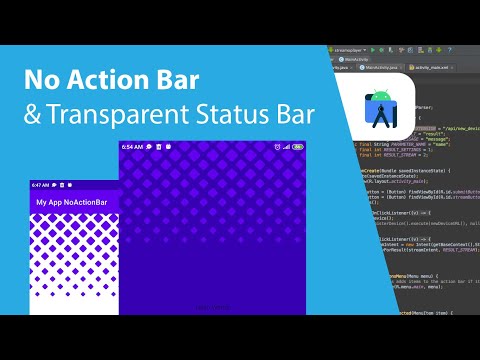 No Action Bar & Transparent Status Bar hqdefault