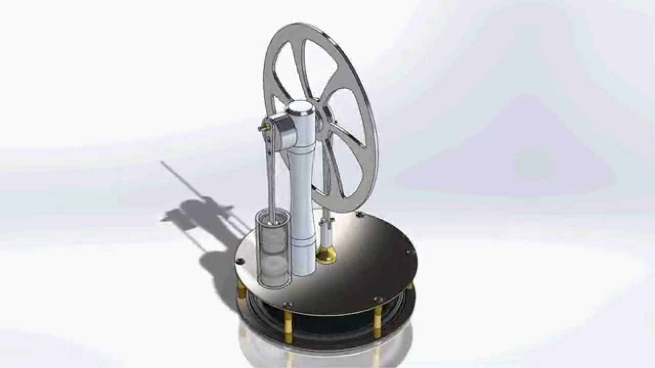 Sterling Engine Assembly Animation - YouTube