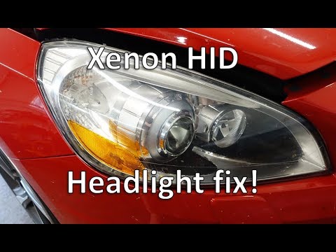 How to replace fix Xenon HID projector headlights - Volvo S60