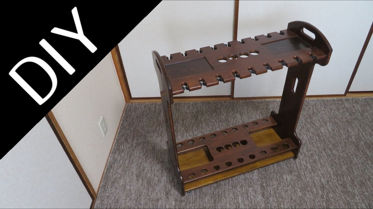自作】オリジナルロッドスタンド作った-Hand made original rod stand