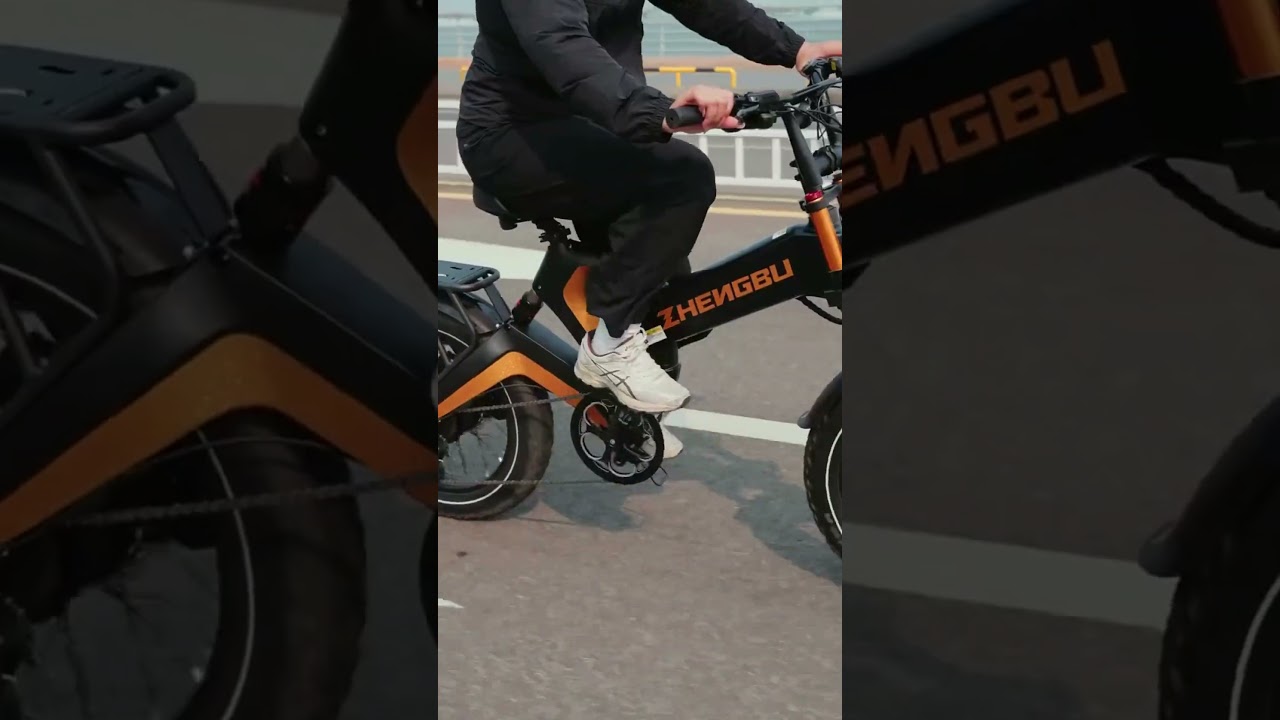 ZHENGBU Folding Fat Tire Electric Bike Is Built for Power and Adventure