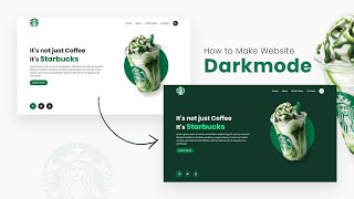 How To make Website Darkmode using CSS & Javascript | Step By Step Responsive Web Design Tutorial