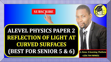001 – ALEVEL PHYSICS PAPER 2 | REFLECTION OF LIGHT AT CURVED SURFACES | GEOMETRICAL OPTICS | 510/2