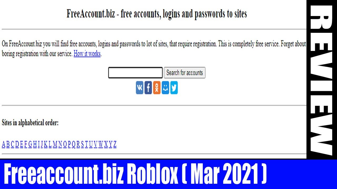 Freeaccount Biz Roblox Mar Check Out Details Over Here - roblox account logins