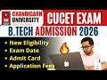 Chandigarh University Admission Process 2026 | CUCET 2026 Exam Date, Eligibility &amp; Application Fees