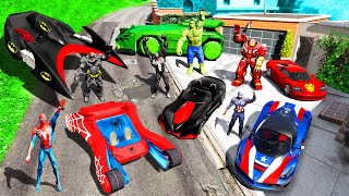 Collecting SUPERHERO CARS in GTA 5!