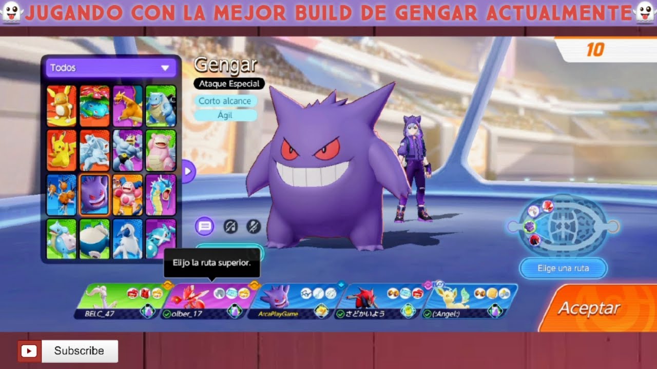 👻JUGANDO CON LA MEJOR BUILD DE GENGAR ACTUALMENTE👻|#pokemon #pokemonunite #gengar #video #viralvideo