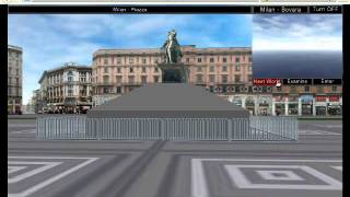 Virtual worlds - Milan, Italy - X3D/VRMl chat world