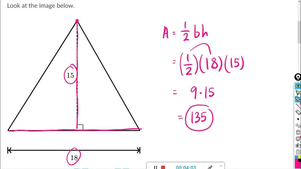 Area of triangles Khan Academy YouTube