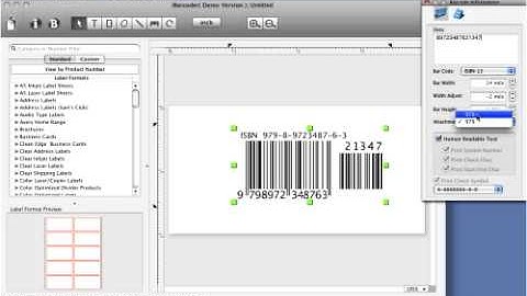 How to make mac ISBN barcode using Cristallight mac barcode generator