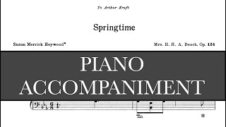Springtime (Amy Beach) - E-flat/Eb Major Piano Accompaniment