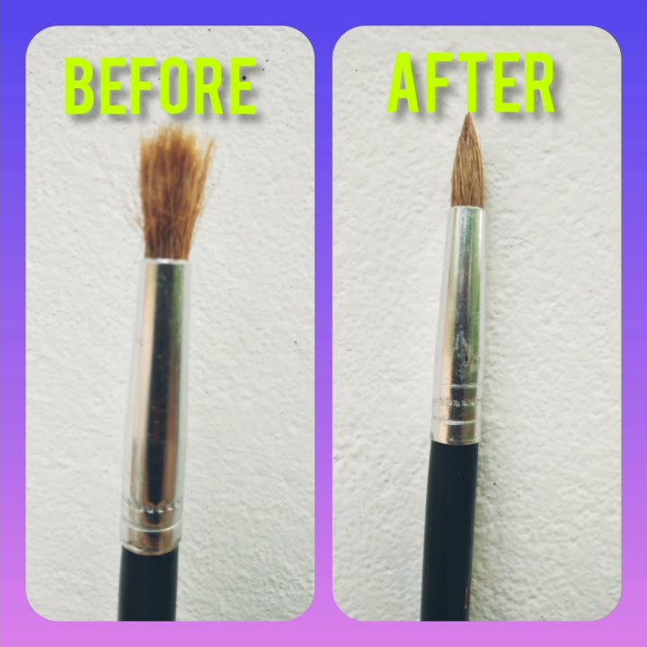 HOW TO FIX DAMAGED PAINT BRUSH INTO IT'S ORIGINAL SHAPE |PAINT BRUSH REPAIR HACKS|
