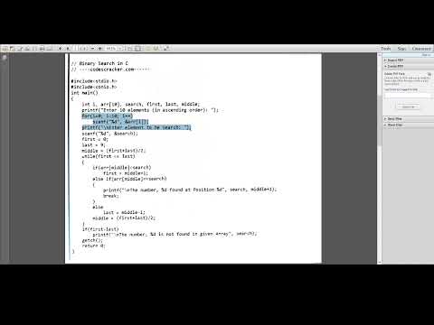 Binary Search in c programming language