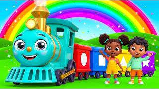 Learn Shapes with the Shape Train 🚂 Baby Songs | Nursery Rhyme & Kids Song | Wheel on the Train