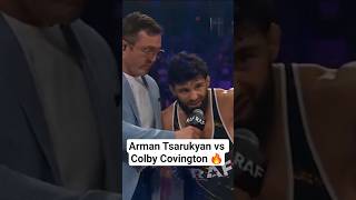 Arman Tsarukyan faces off with Colby Covington 👀🔥