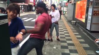 Drunk Muay Thai in Japan.