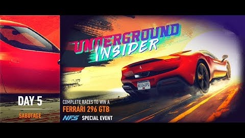 Need For Speed™ No Limits  - Underground INSIDER (FERRARI 296 GTB) Day 5