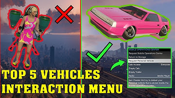 Top 5 Vehicles to Request from the Interaction Menu - GTA 5 Online Tutorial - GTA Online Walkthrough