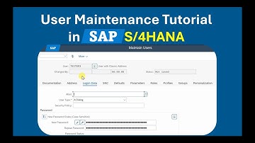 SAP SU01 Explained: How to Create & Manage Users in S/4HANA