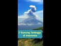 7 Gunung Tertinggi di Indonesia #shorts