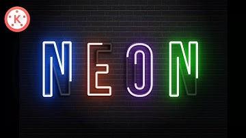 Neon Text Intro In Kinemaster Tutorial 🔥 |#rcallinone