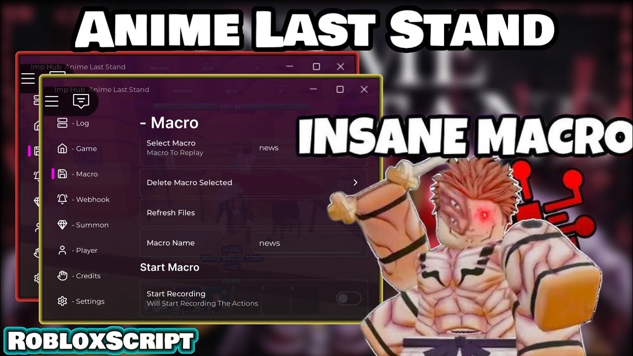 Anime Last Stand Script | Hack Macro Auto Farm (Inf, Story, Cavern ...