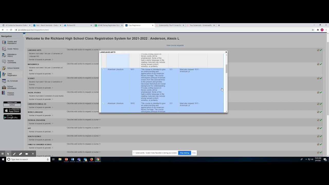 Course Registration Process - YouTube